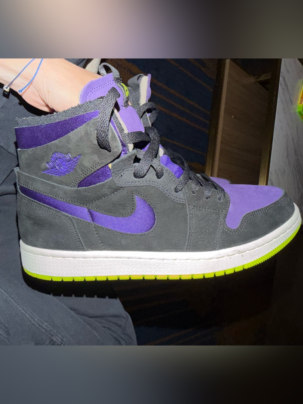 Jordan 1 Nike Zoom air purple lemon venom
